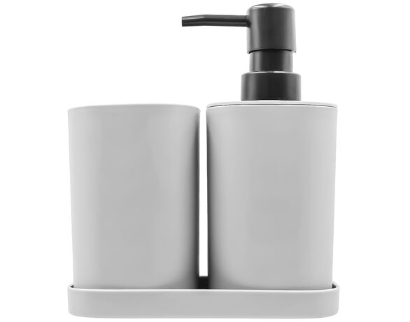 Набір аксесуарів для ванної кімнати пластиковий Bathroom Solutions 3 предмети Аврора недорого