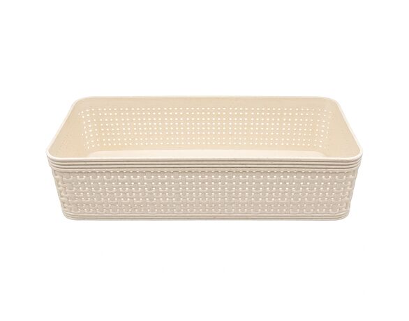 Набір кошиків для зберігання пластикових Storage Solutions 25,3х13,3 см 2 шт Аврора картинка 3 відгуки