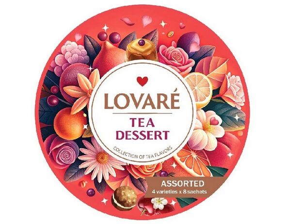 Чай чорний Lovare Dessert Асорті 2г х 32 шт/пач Аврора картинка 2 каталог