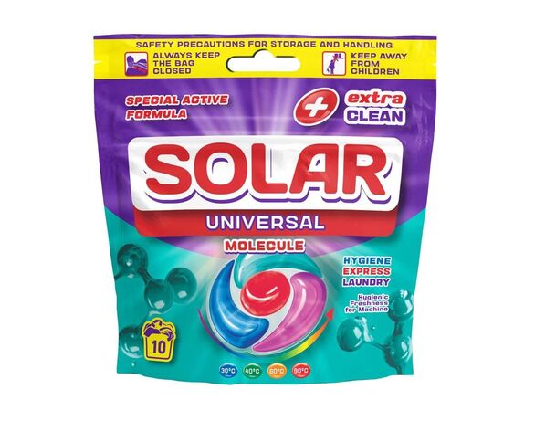 Капсули для прання Solar Universal MOLECULE 20г х 10 шт/уп Аврора відгуки
