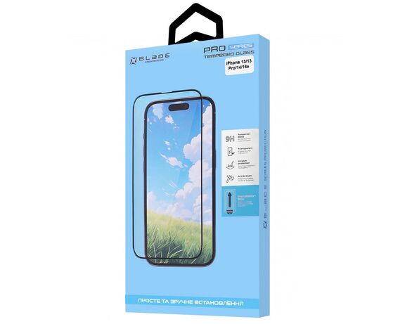 Скло захисне для iphone Blade Installation Box 13/13 Pro/14/16e Аврора з доставкою