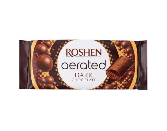 Шоколад екстрачорний пористий ROSHEN 80 г Аврора дешево