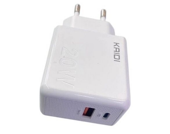 Адаптер для зарядки мережевий Cyboo USB+Type-С Аврора картинка 2 ціна