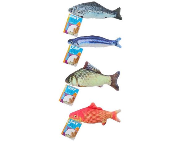 Іграшка для котів Pet Toys Рибка в асортименті 19 см Аврора картинка 2 ціна