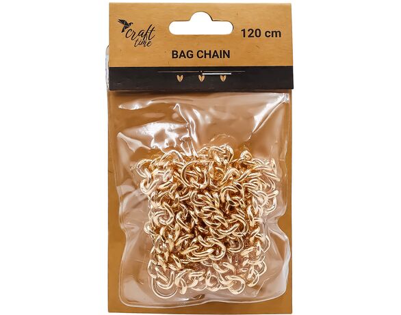 Ланцюжок для сумки металевий з карабіном Craft time 119,5 см картинка 3 в інтернет-магазині Аврора