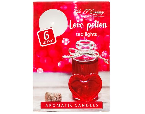 Набір свічок чайних ароматичних Pako-If Love potion 6шт/уп Аврора фото