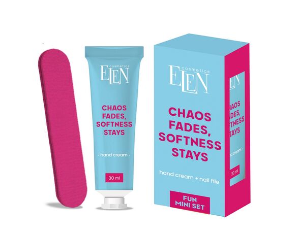Набір для догляду за руками ELEN cosmetics Fun mini: крем, пилочка Аврора з доставкою