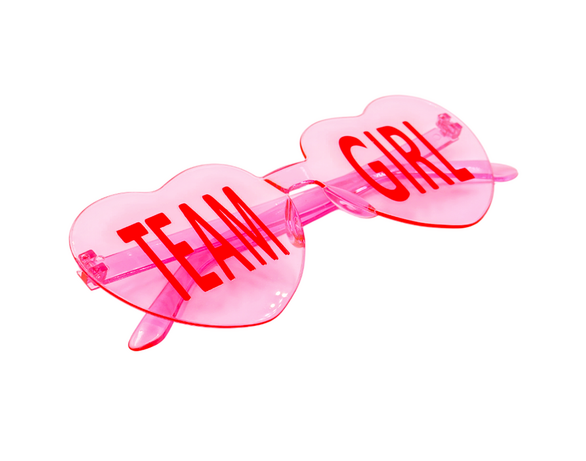 Окуляри тематичні для гендерної вечірки Team Girl Аврора картинка 3 недорого