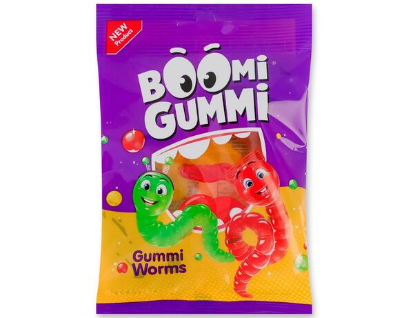 Цукерки желейні Boomi Gummi Worms 70 г Аврора купити