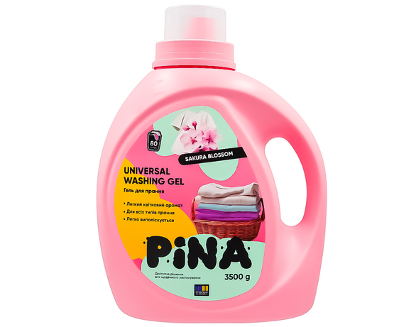 Гель для прання універсальний PINA Sakura Blossom 3,5 кг Аврора ціна
