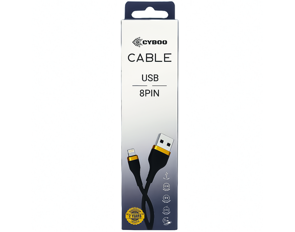 Кабель USB-8PIN Cyboo однотонний Аврора купити