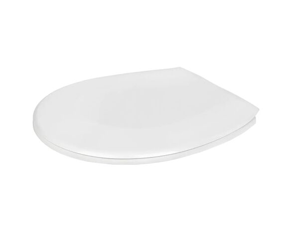 Сидіння для унітазу пластикове з кришкою SoloPlast білий картинка 4 в інтернет-магазині Аврора