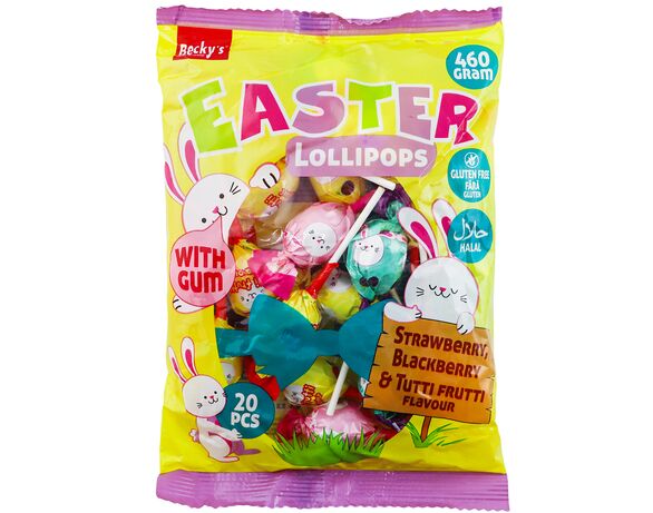 Набір льодяників з гумкою на паличці Becky's Easter 460 г Аврора з доставкою
