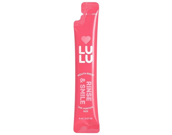Ополіскувач для порожнини рота LULU Rinse&Smile Суниця, м'ята 8 мл Аврора вартість