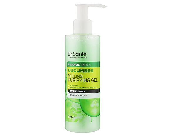 Гель-пілінг м'який Dr.Sante Cucumber Balance 200 мл Аврора з доставкою