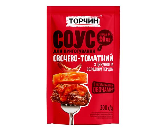 Соус кулінарний пастеризований Торчин Овочево-томатний 200 г в Аврорі