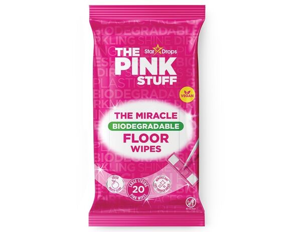 Серветки вологі для миття підлоги універсальні The Pink Stuff 20 шт/уп Аврора дешево