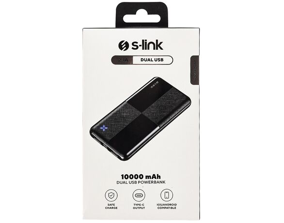 Пристрій зарядний PowerBank S-link 10000 mAh Аврора картинка 5 дешево