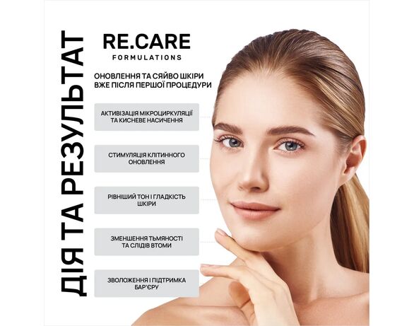 Набір для догляду за шкірою обличчя RE.CARE Карбокситерапія 3 шт/уп Аврора картинка 4 ціна