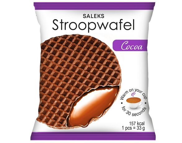 Вафля Saleks Stroopwafel з какао 33 г Аврора вартість