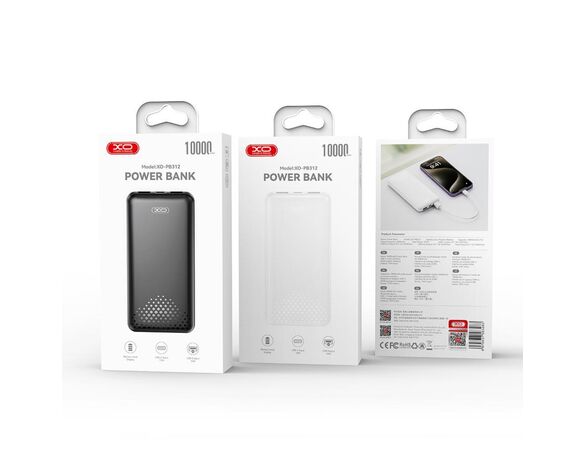 Пристрій зарядний PowerВank XO PB312 білий 10000 mAh Аврора картинка 5 з доставкою