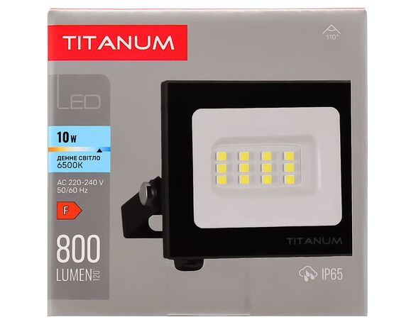 Прожектор LED Titanum 10W 6000K 220V Аврора фото