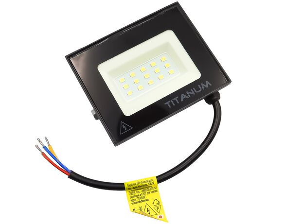 Прожектор LED Titanum 10W 6000K 220V Аврора картинка 3 недорого