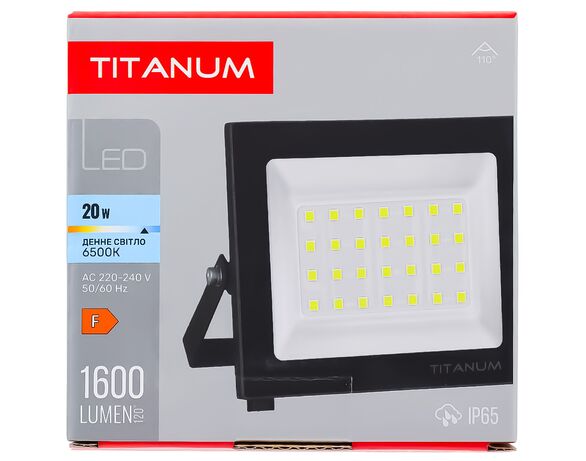 Прожектор LED TITANUM TLF206 20Вт 6500K 220В в інтернет-магазині Аврора