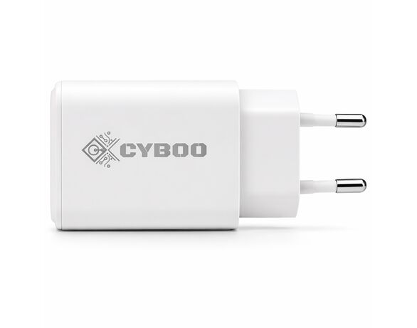Адаптер для зарядки мережевий Cyboo Type-С 30 Вт картинка 2 в інтернет-магазині Аврора