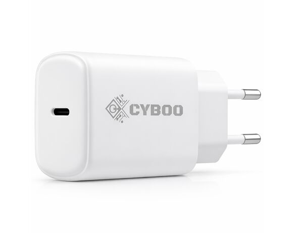 Адаптер для зарядки мережевий Cyboo Type-С 30 Вт Аврора картинка 3 недорого
