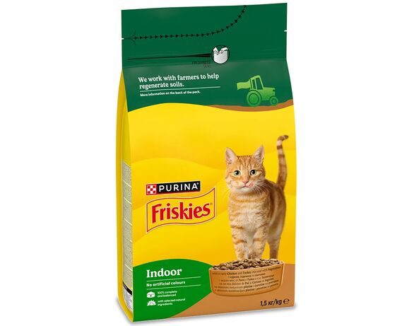 Корм для котів сухий Purina Friskies Курка, овочі 1,5 кг Аврора недорого