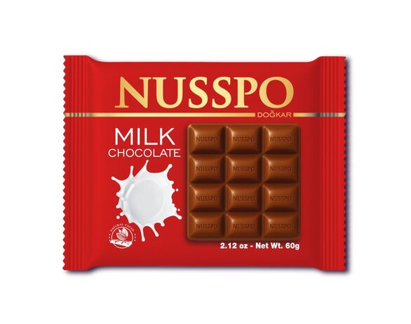 Шоколад молочний NUSSPO 60 г Аврора з доставкою