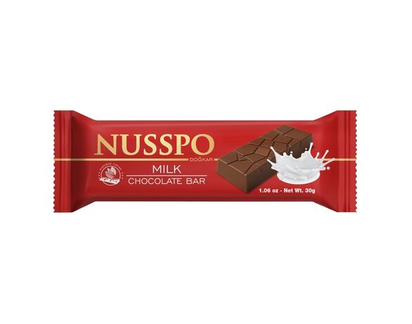 Шоколад молочний NUSSPO 30 г Аврора каталог