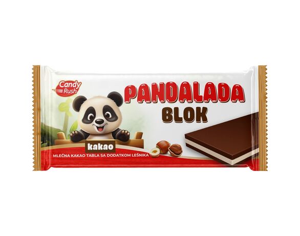 Десерт какао-молочний Pandalada Фундук 80 г Аврора купити