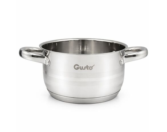 Каструля зі скляною кришкою GUSTO Nuovo Matte d=16 см 1,9 л картинка 4 в інтернет-магазині Аврора