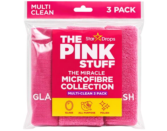 Серветки для прибирання мікрофібра The Pink Stuff 3 шт/уп Аврора з доставкою