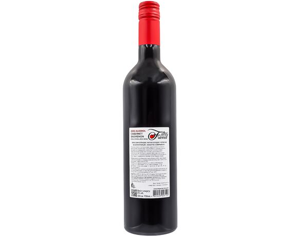 Вино безалкогольне виноградне напівсолодке The Best Friend Cabernet Sauvignon червоне 750 мл Аврора картинка 2 дешево