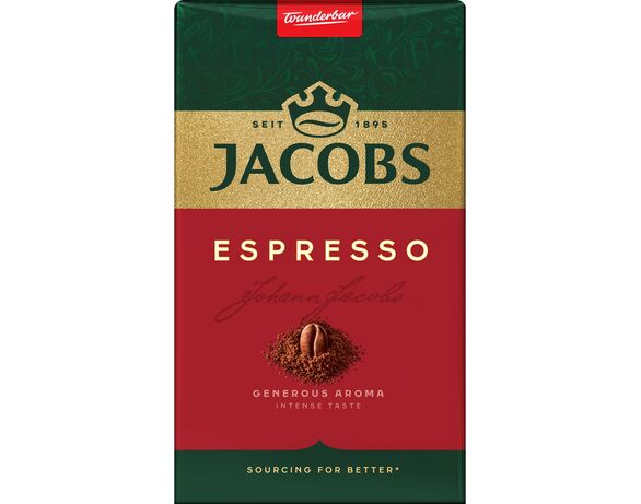 Кава натуральна смажена мелена Якобз Espresso 450 г Аврора ціна