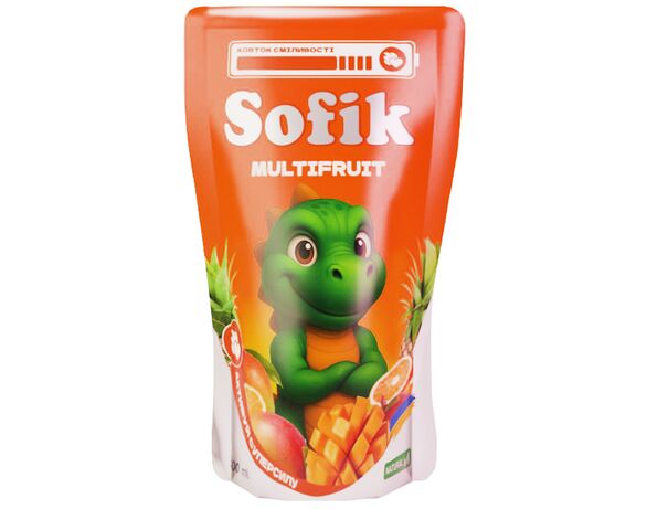 Напій соковий безалкогольний негазований Sofik Multifruit Манго 200 мл Аврора ціна