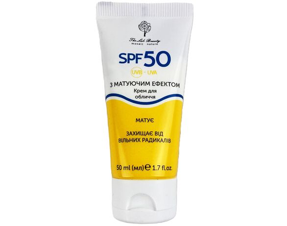Крем для обличчя з матуючим ефектом The Lab Beauty SPF50 50 мл Аврора недорого