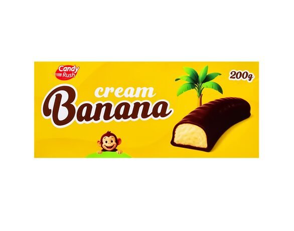 Суфле в кондитерській глазурі Candy Rush Banana cream 200 г Аврора купити