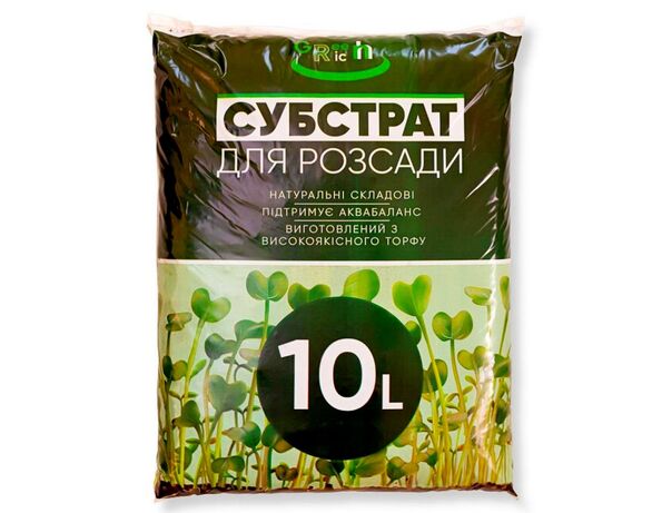 Субстрат торф'яний Green Rich Для розсади 10 л Аврора відгуки