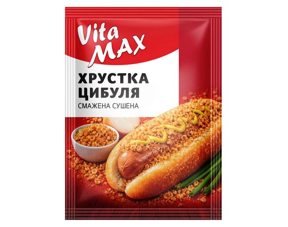 Приправа Vita MAX Цибуля хрустка смажена сушена 20 г Аврора вартість