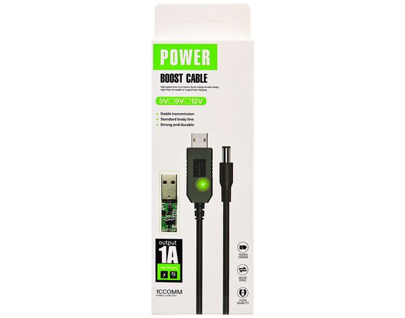 Кабель живлення для роутера USB-DC LDO-888 5,5х2,1 мм 5В-12В чорний Аврора вартість