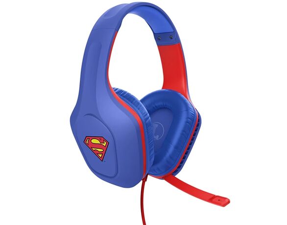 Навушники накладні дротові ігрові гарнітура Trust GXT415SM Zirox Superman сині Аврора картинка 2 купити