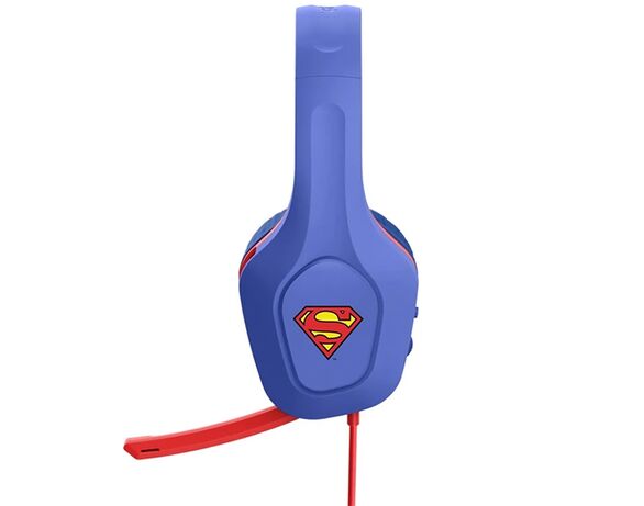 Навушники накладні дротові ігрові гарнітура Trust GXT415SM Zirox Superman сині Аврора картинка 6 фото