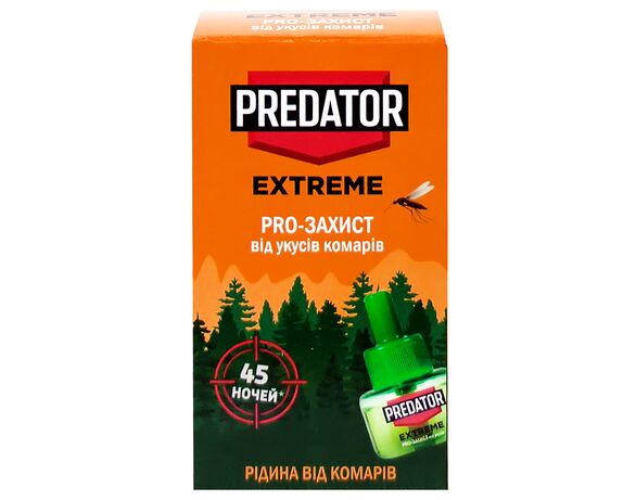 Рідина від комарів PREDATOR Extreme 45 ночей Pro-захист 30 мл Аврора фото