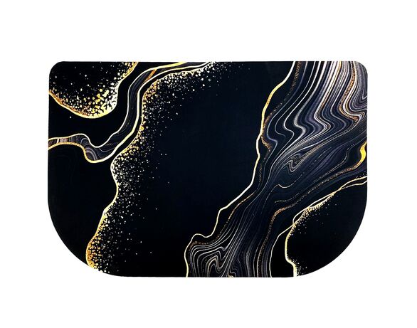 Килимок для ванної кімнати фігурний Мармур 39х59 см Аврора картинка 2 каталог