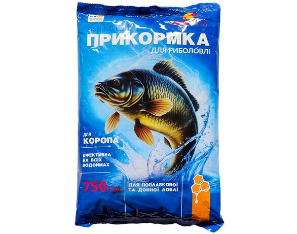 Прикормка для риболовлі FISHERMAN Мед 750 г Аврора вартість