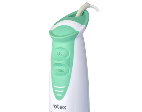 Блендер ручний Rotex RTB501-W 2 швидкості біло-зелений 500 Вт Аврора картинка 4 вартість